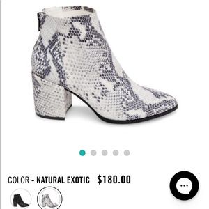 Steve Madden Snake Skin Booties